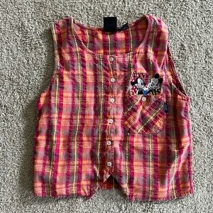 Vintage Mickey Unlimited button up tank
